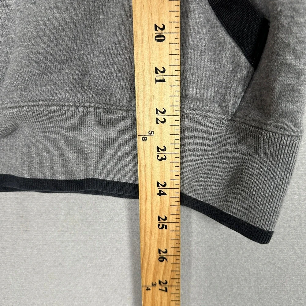 Nike Jordan Hoodie Mens Small Jumpman Air Grey Black Graphic Pullover Sweatshirt